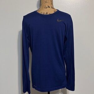 Nike Men's Navy Long Sleeve Shirt